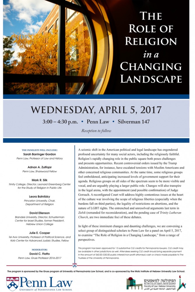 The Role of Religion in a Changing Landscape